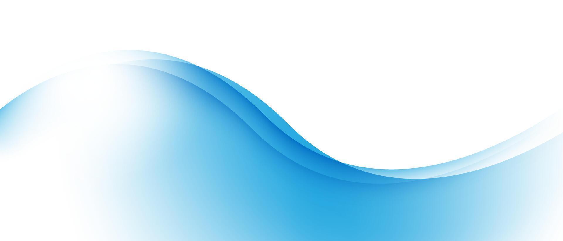 abstract blue wave background modern vector illustration