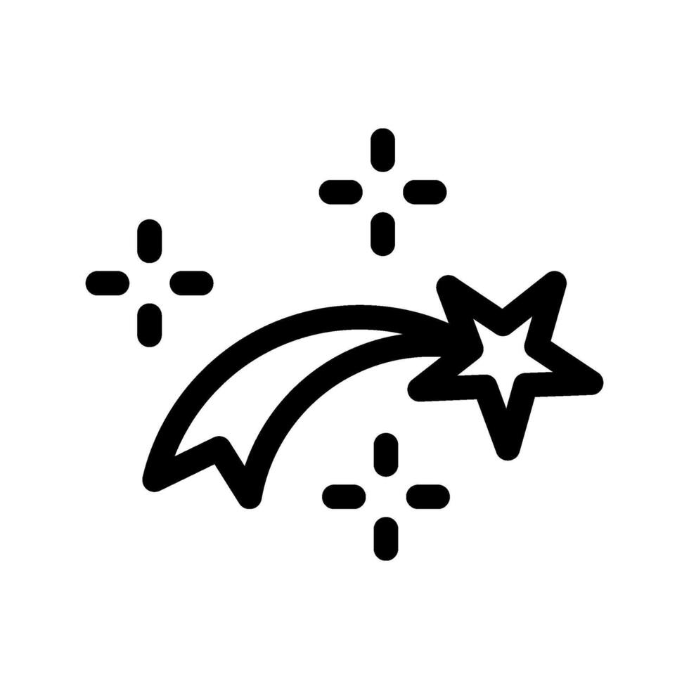 Shooting Star Icon Vector Symbol Design Illustration