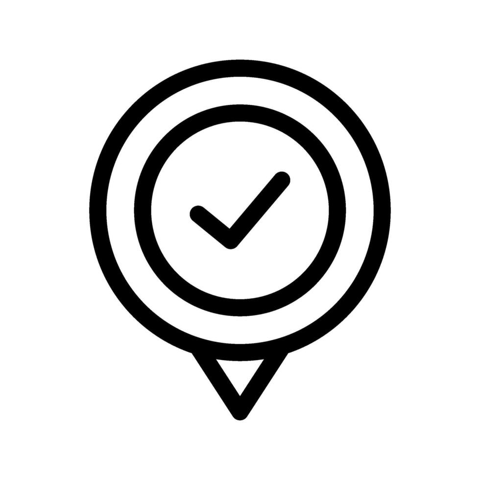 Check In Icon Vector Symbol Design Illustration