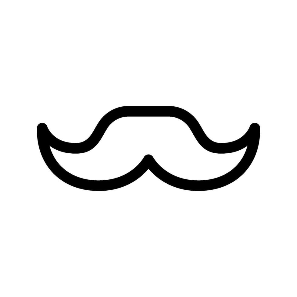 Moustache Icon Vector Symbol Design Illustration