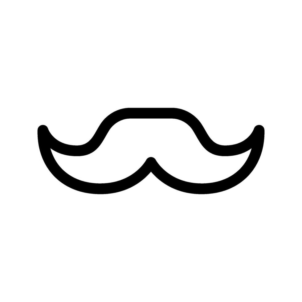 Moustache Icon Vector Symbol Design Illustration