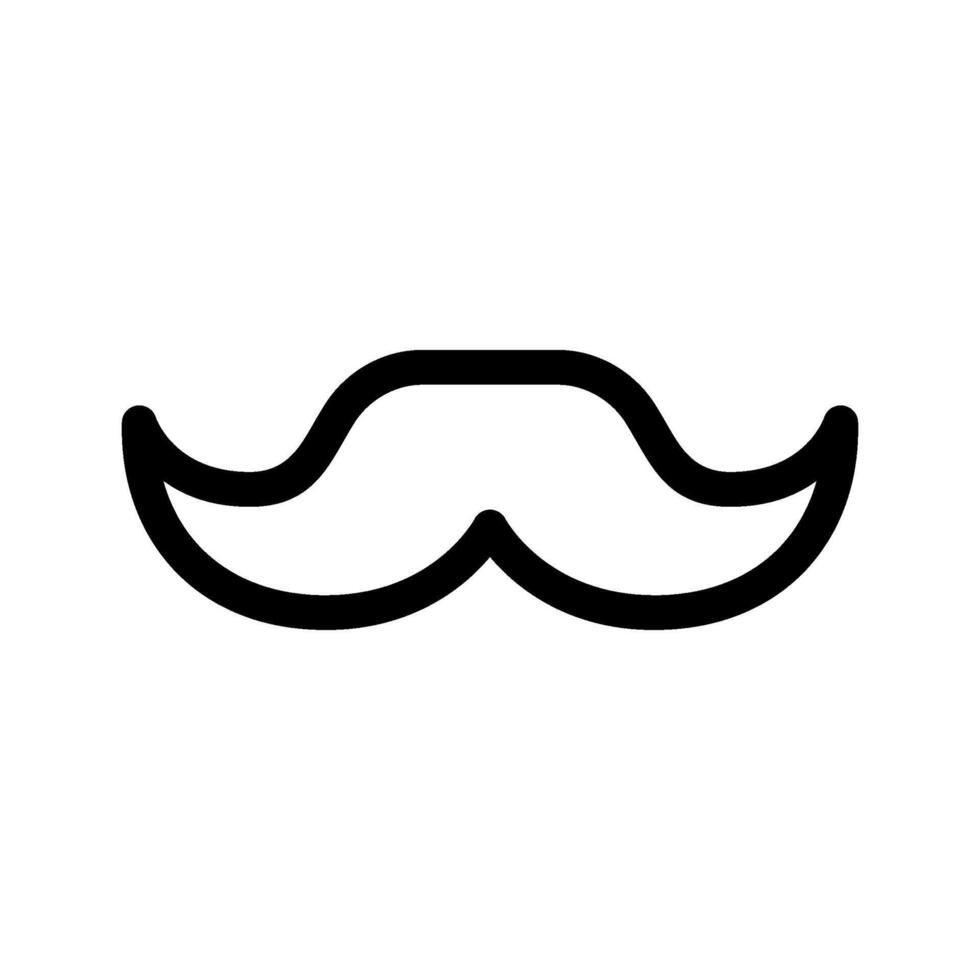 Bigote icono vector símbolo diseño ilustración