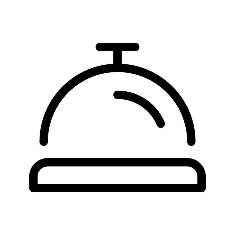 Desk Bell Icon Vector Symbol Design Illustration