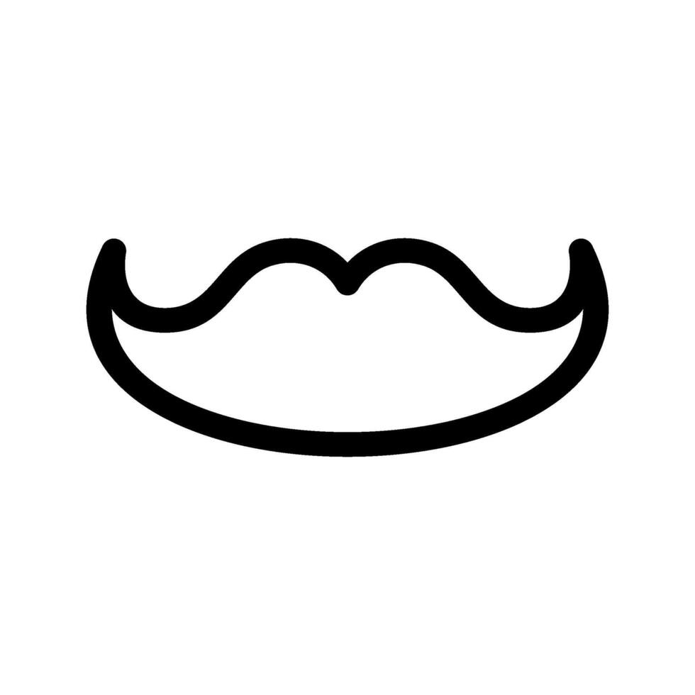 Mustache Icon Vector Symbol Design Illustration
