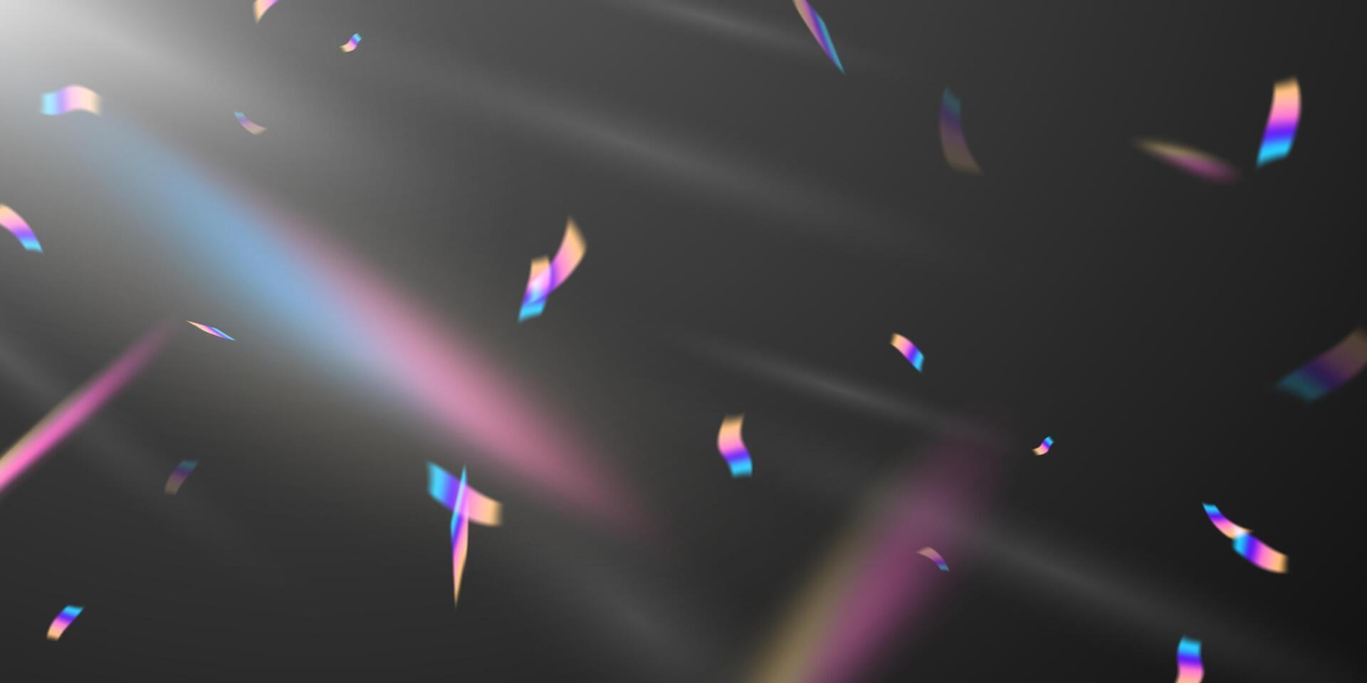 background of confetti sprinkled above with glitter vector