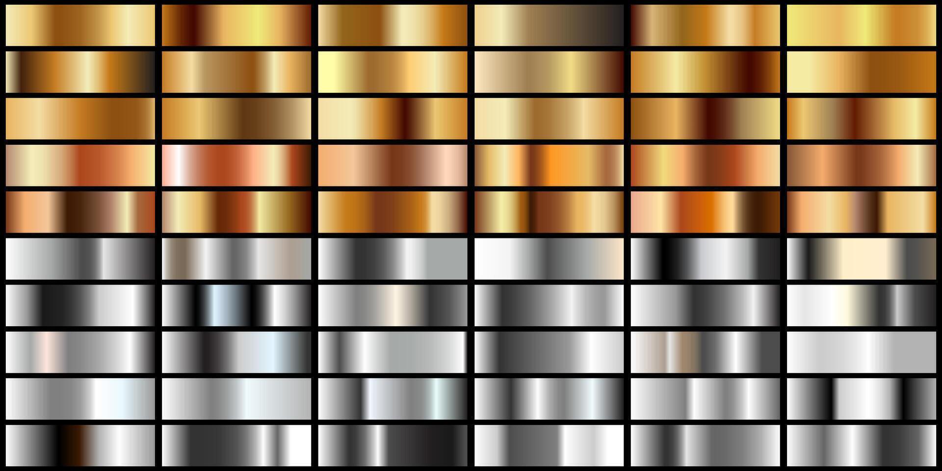 Beautiful Gold And Silver Gradient Background Design Vector Illustration