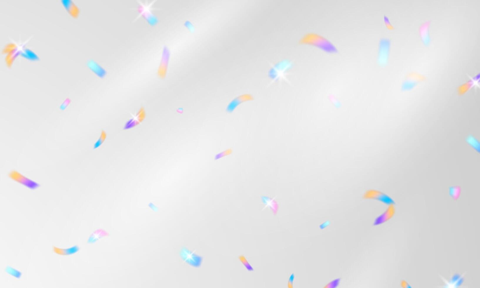 Colorful confetti and zigzag ribbons falling from above Streamers, tinsel vector