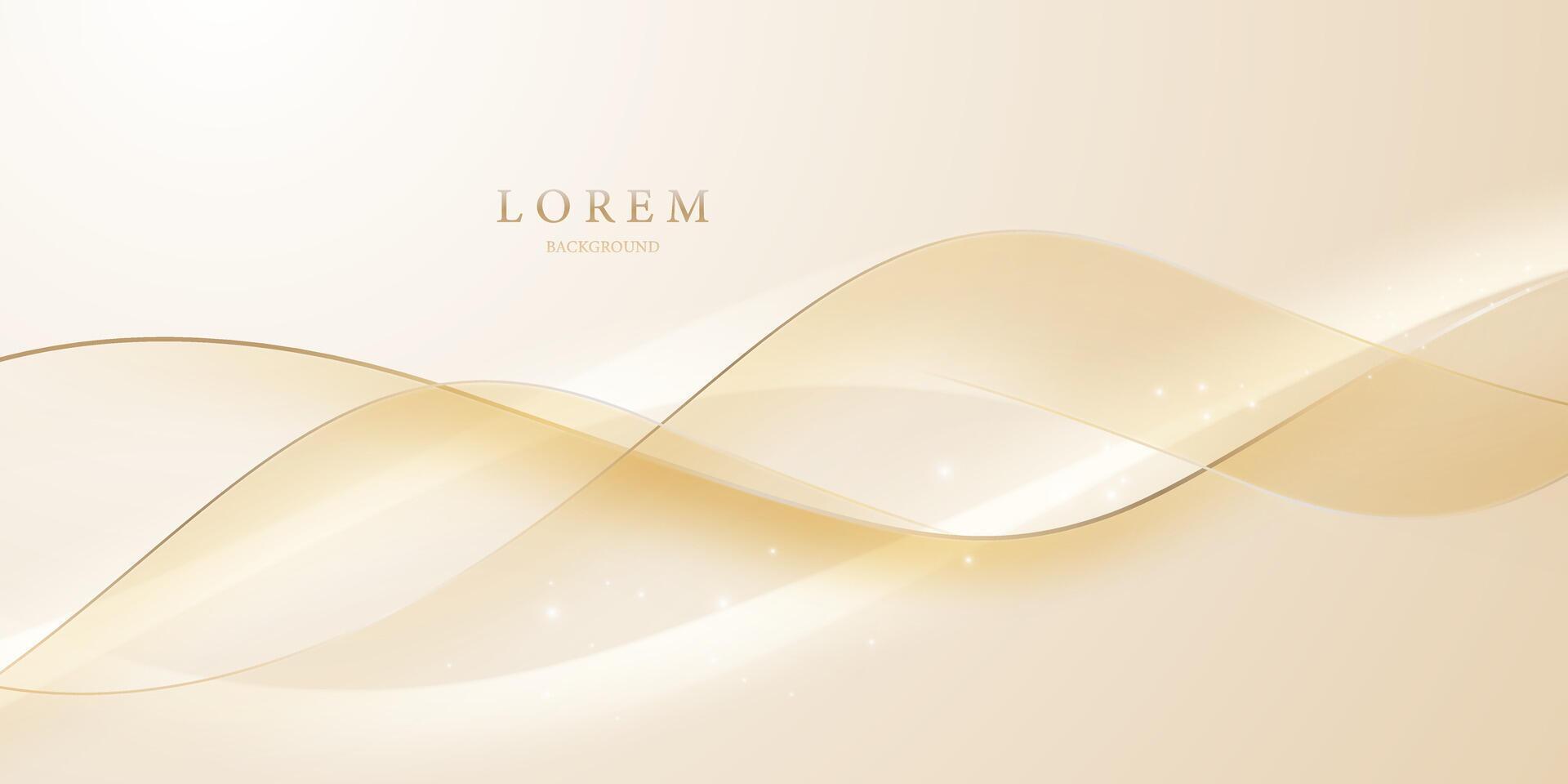 golden abstract background with luxury vector illustration