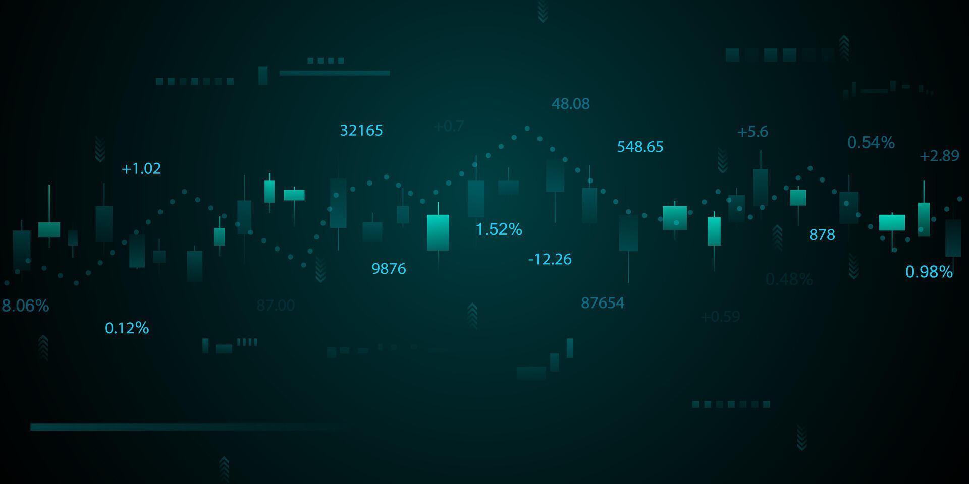 business vector illustration design Stock market charts or Forex trading charts for business and finance ideas.