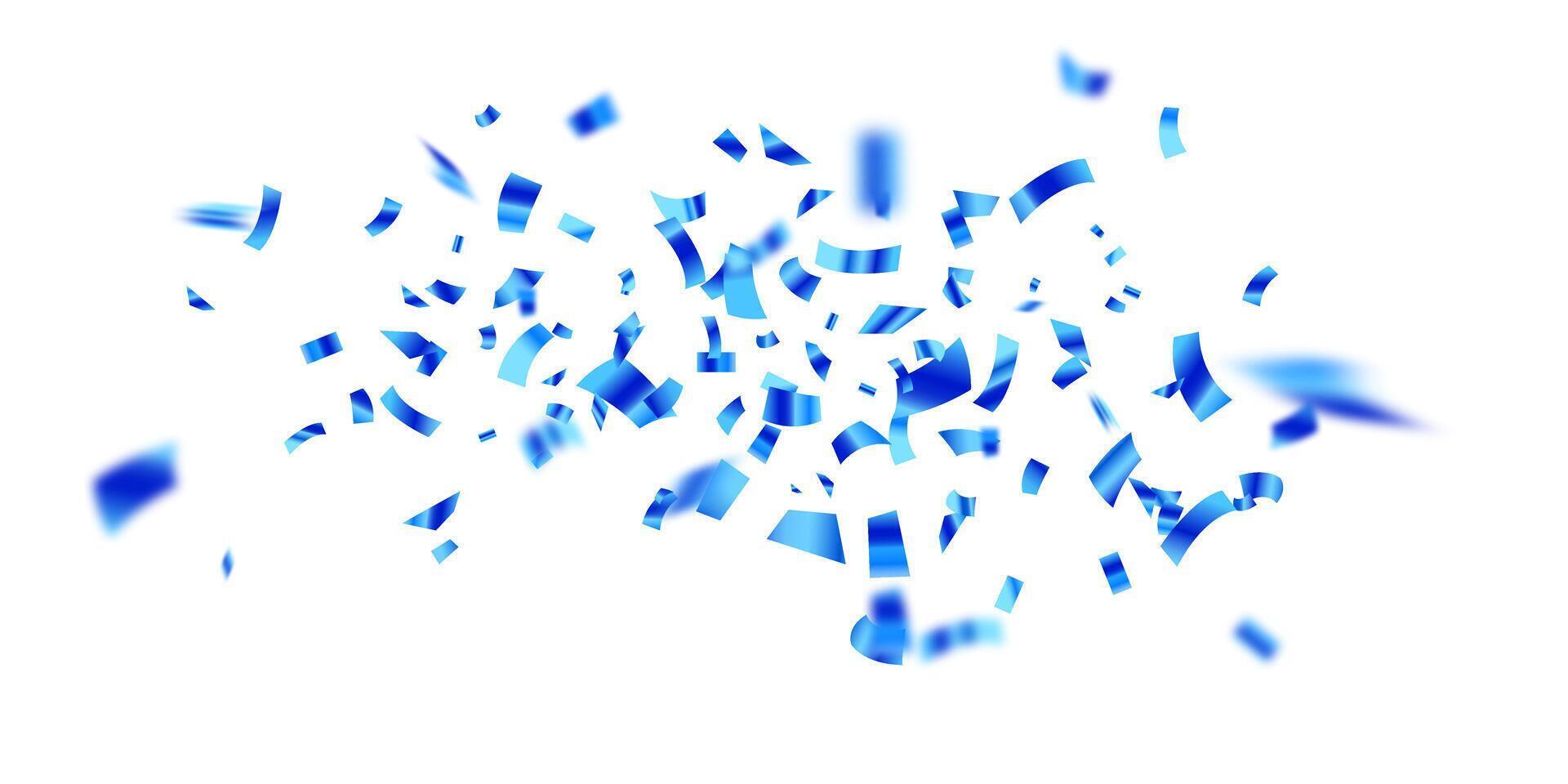 blue paper vector illustration zigzag ribbon flying vector illustration