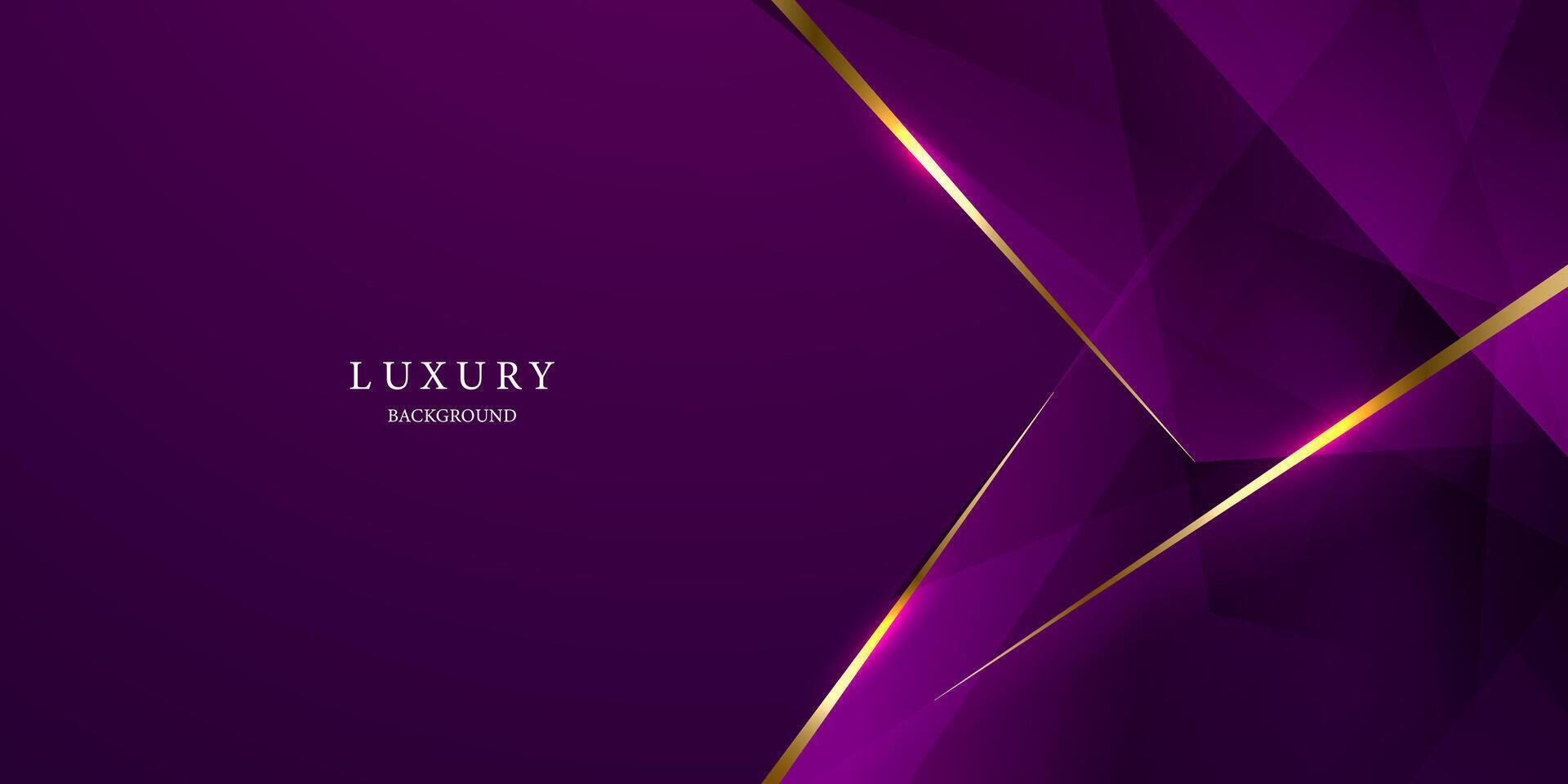 purple abstract background with luxury golden elements vector illustration