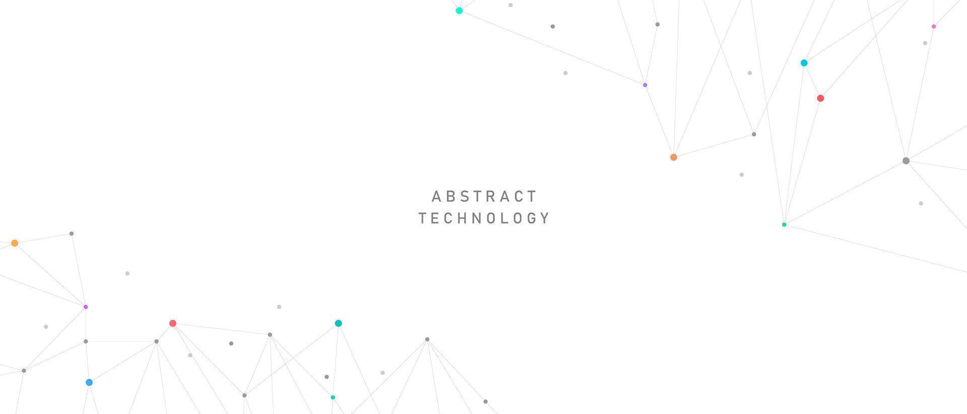 abstract technology internet network background modern vector illustration