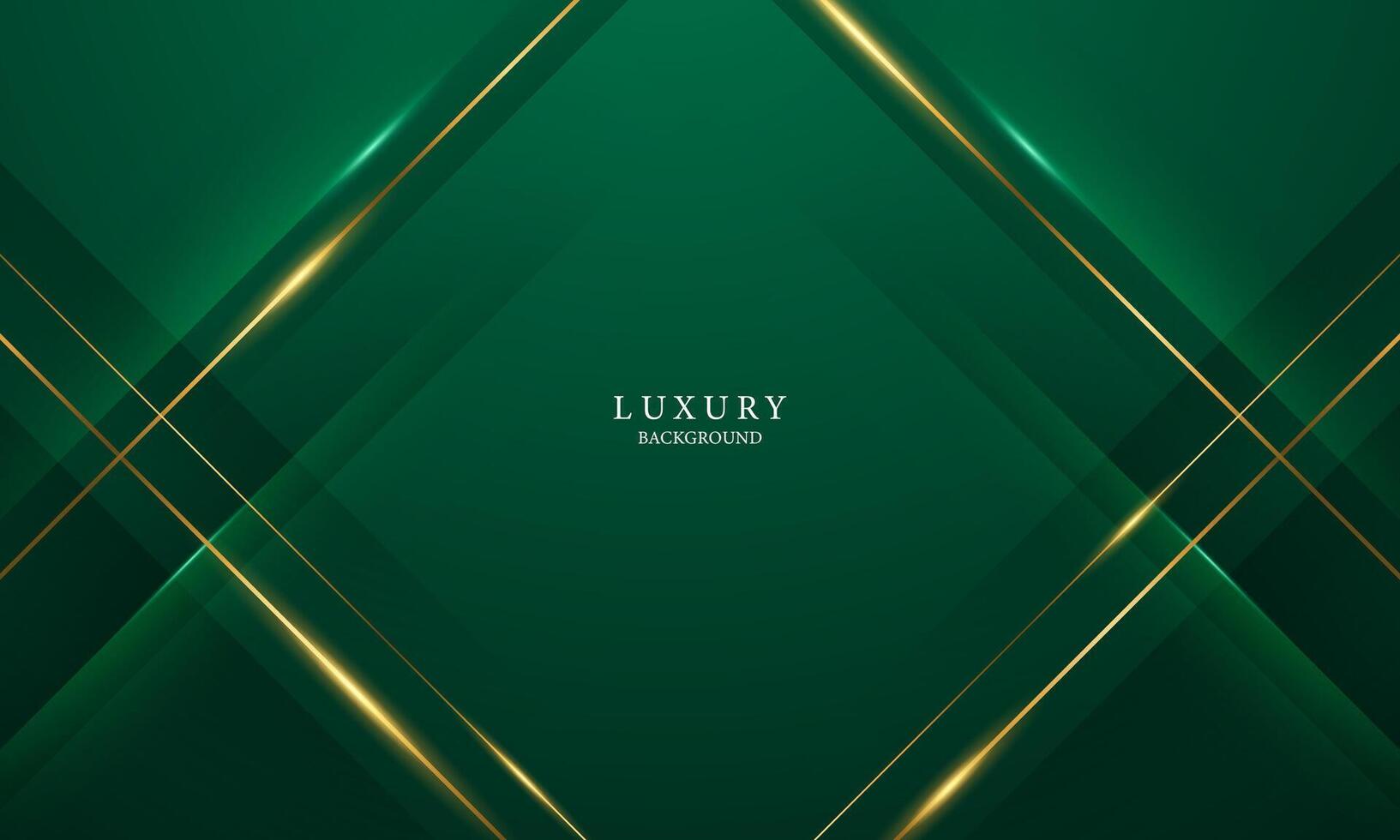 verde resumen antecedentes diseño con elegante dorado elementos vector ilustración