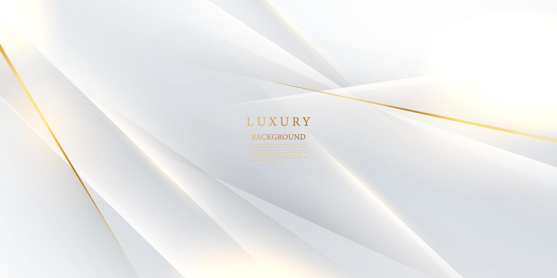 luxury white abstract background with glittering golden elements vector illustration