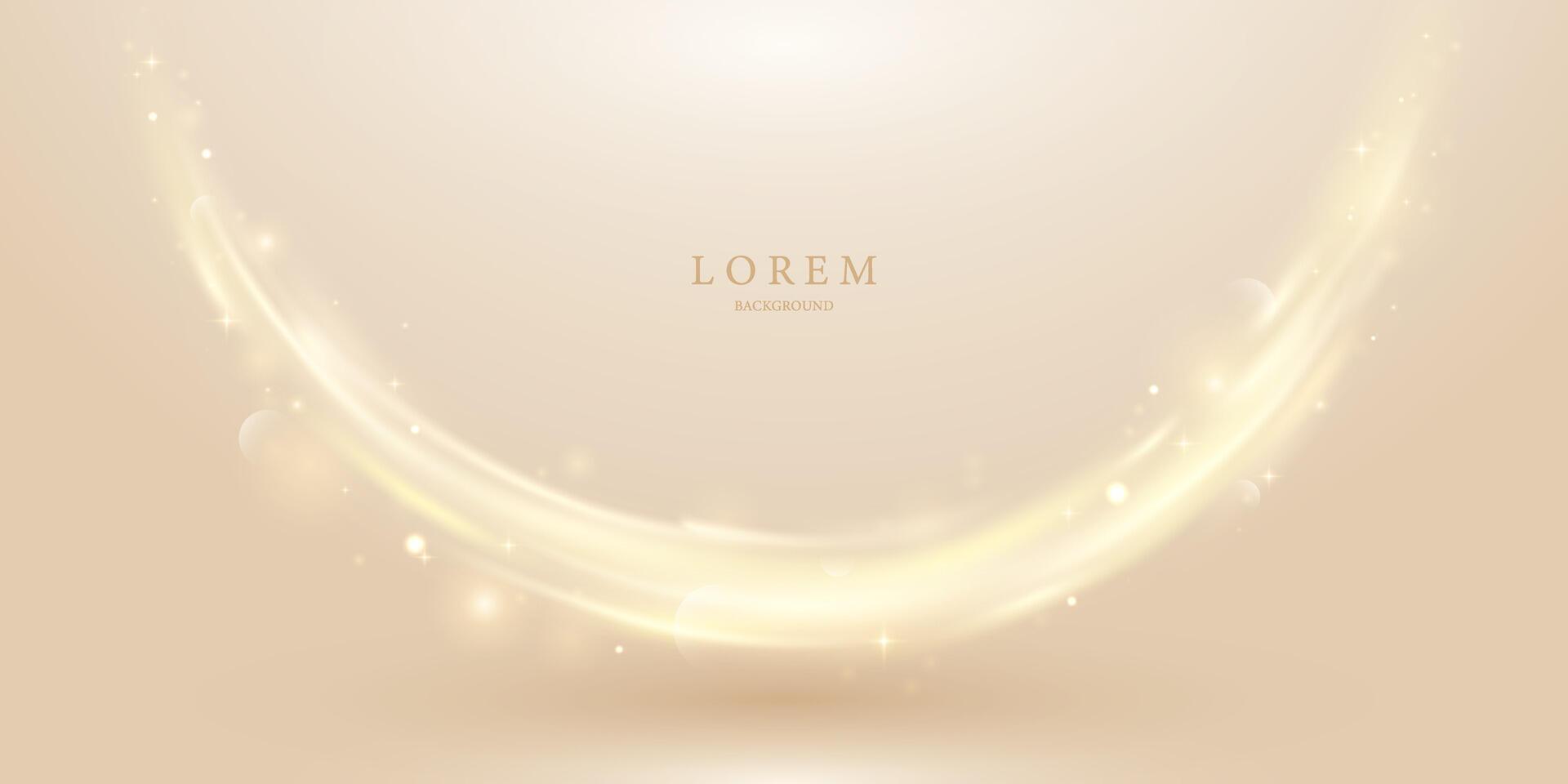 golden abstract background with luxury vector illustration