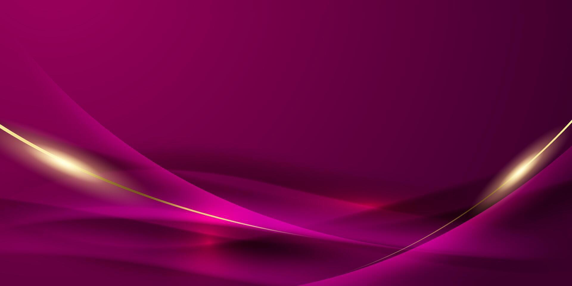 purple abstract background with luxury golden elements vector illustration