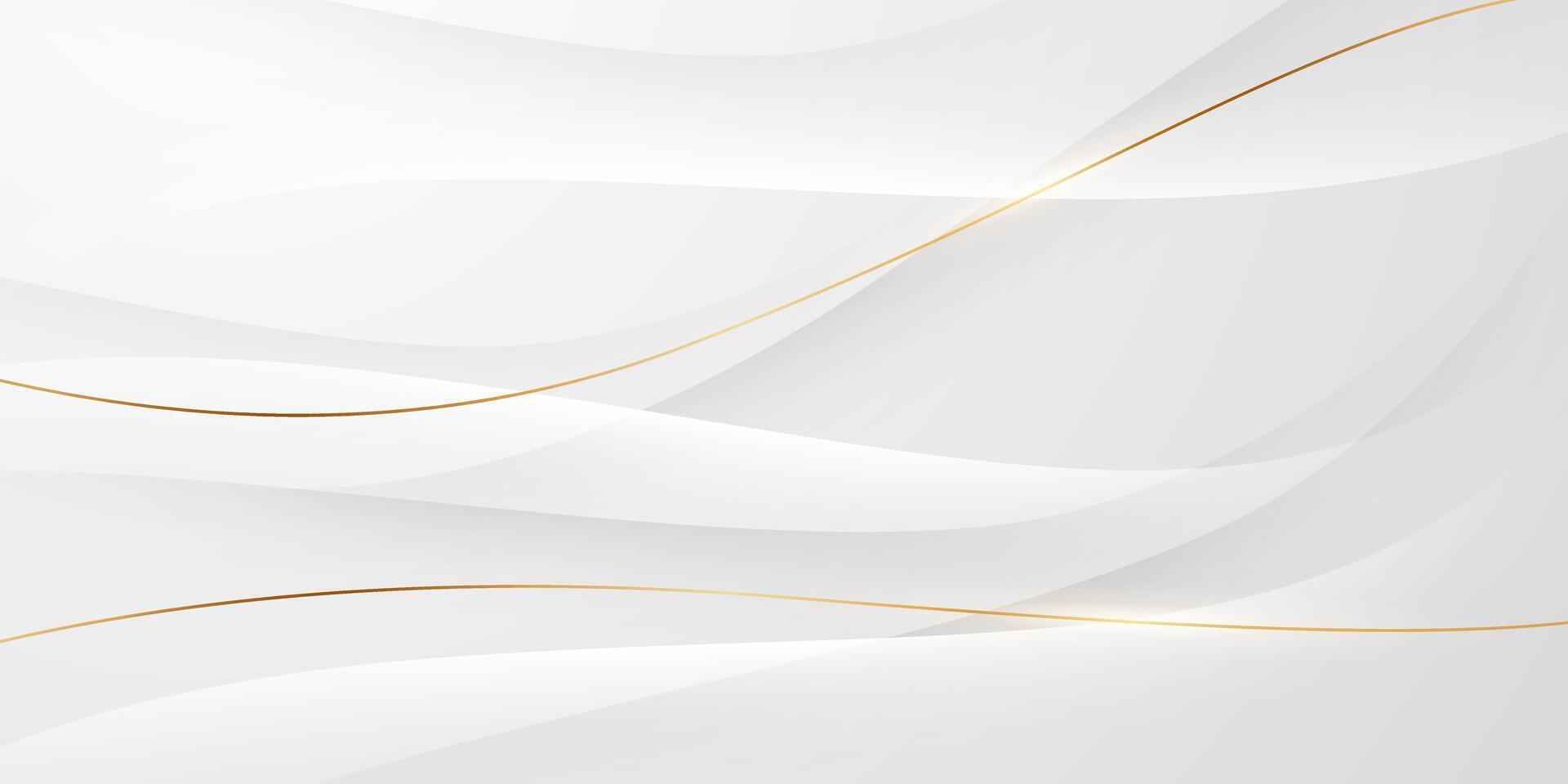 luxury white abstract background with glittering golden elements vector illustration