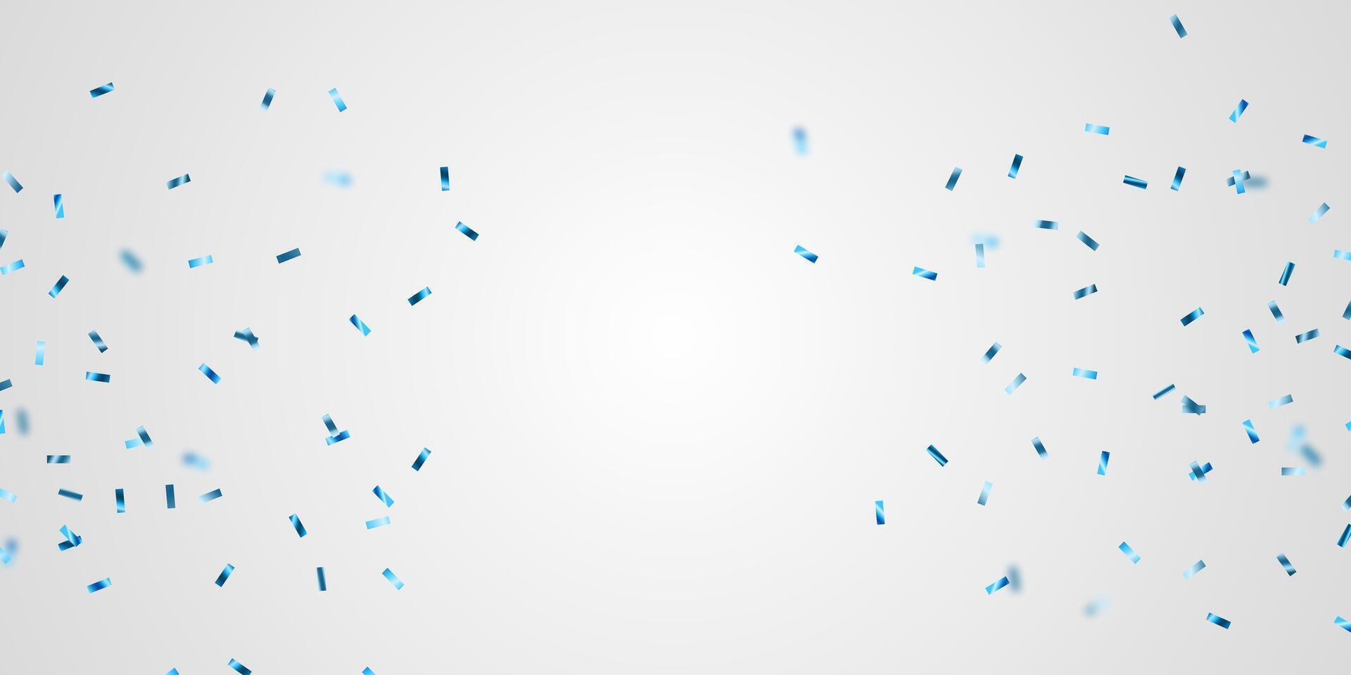 beautiful fluttering blue confetti background vector illustration