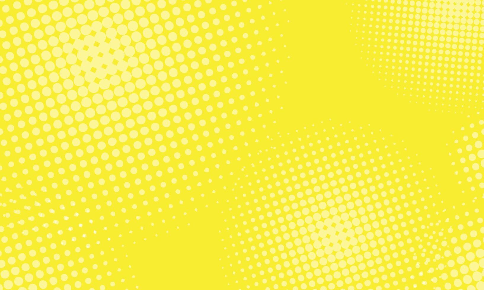 Halftone Pop Art Style Starburst Pattern Cartoon Background Yellow light effect. Vintage tone. Vector illustration. wow gradient design banner