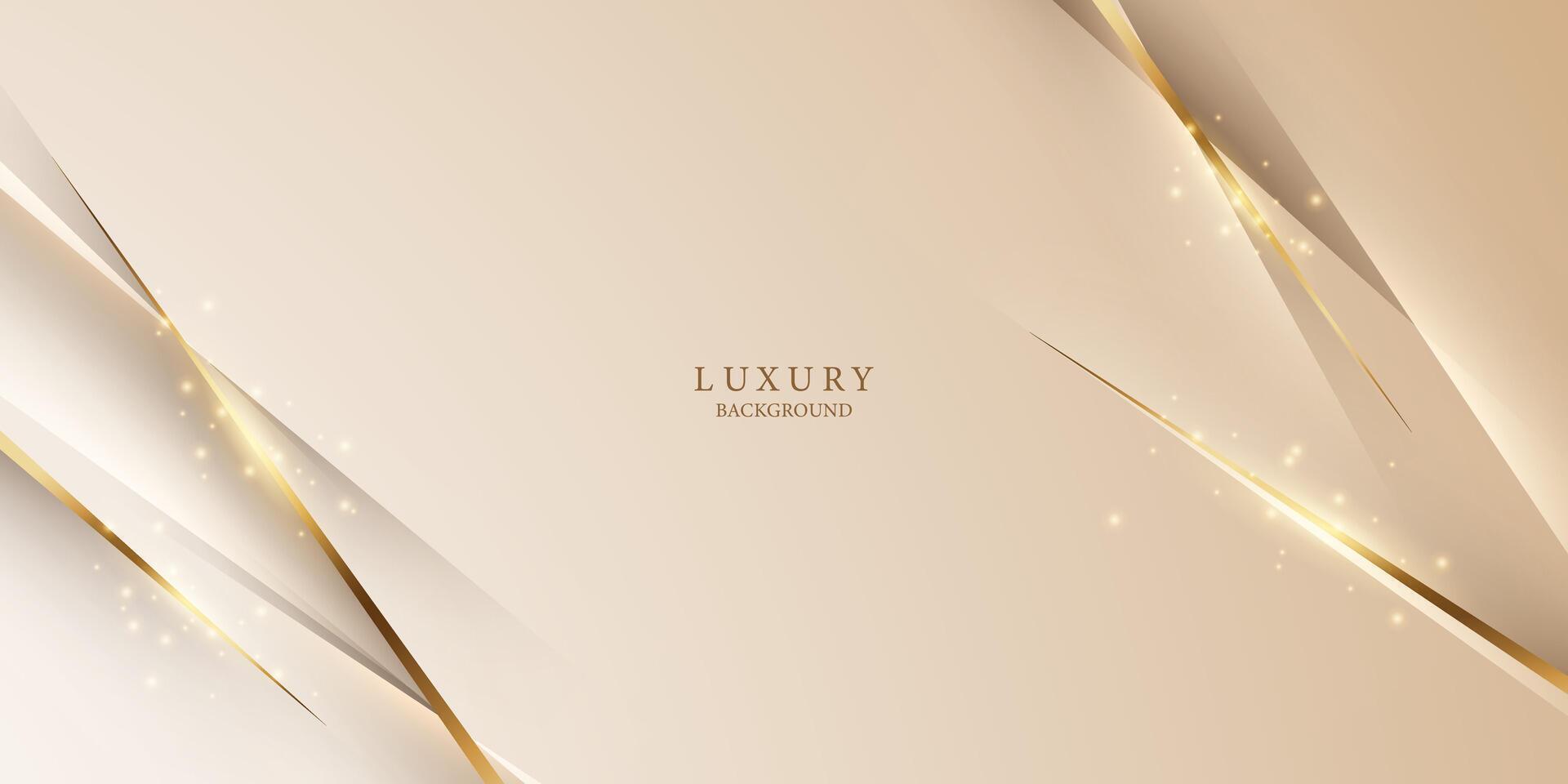 golden abstract background with luxury golden lines vector illustration