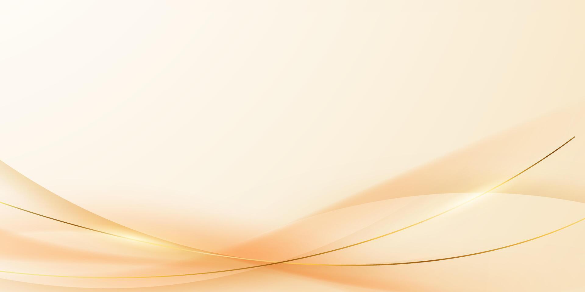 golden abstract background with luxury golden lines vector illustration