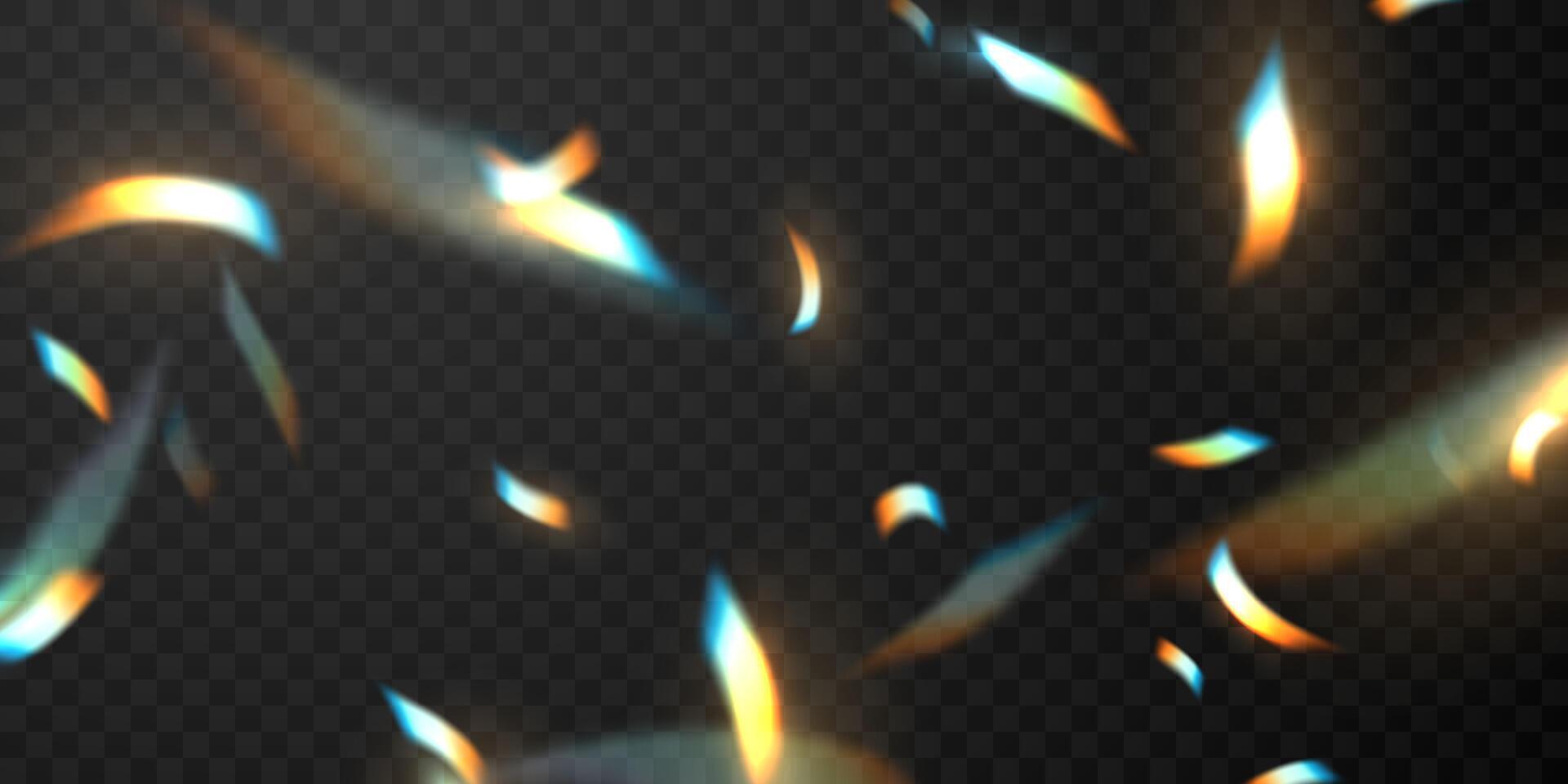Colorful confetti and zigzag ribbons falling from above Streamers, tinsel vector