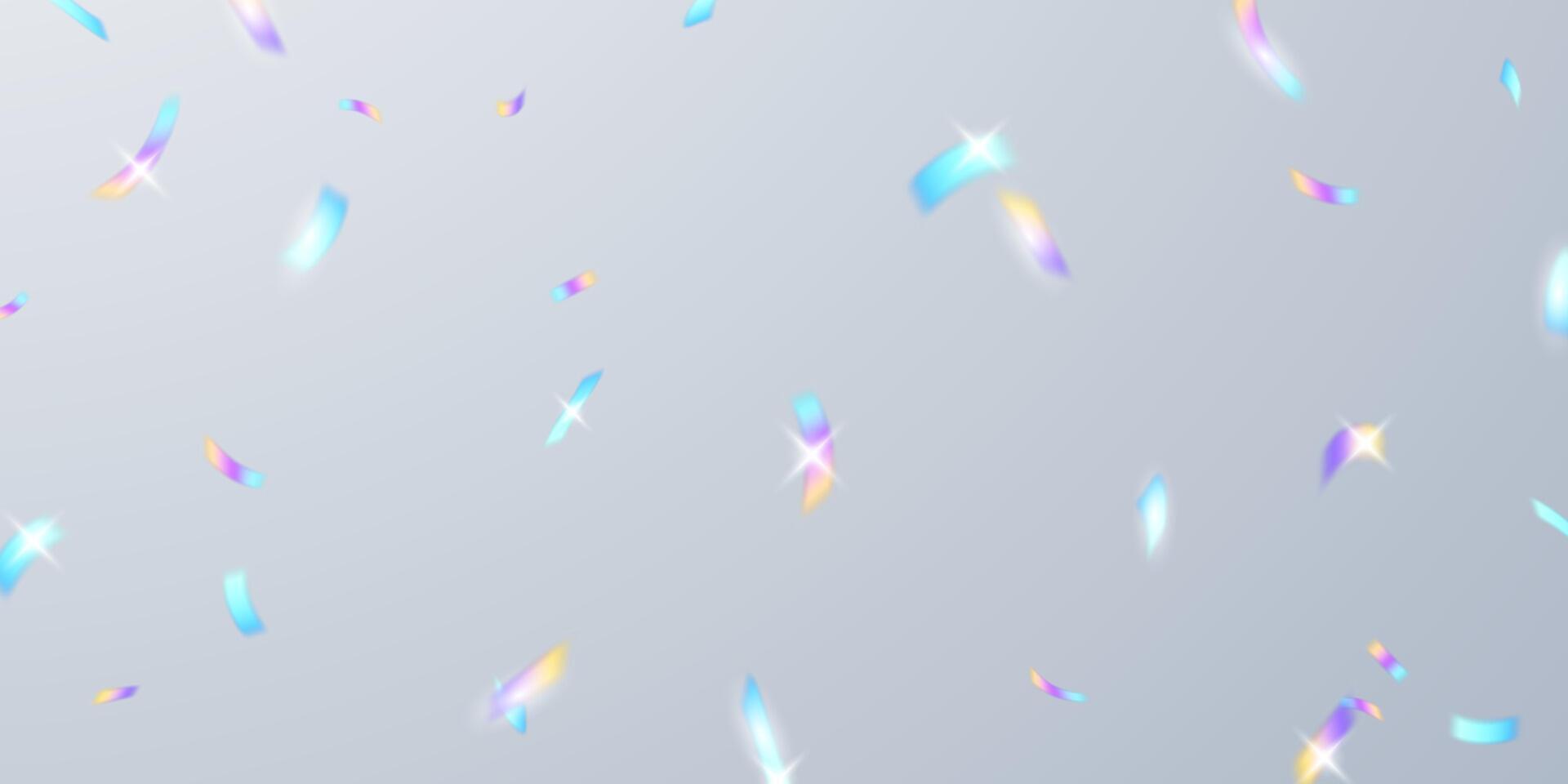 Colorful confetti and zigzag ribbons falling from above Streamers, tinsel vector