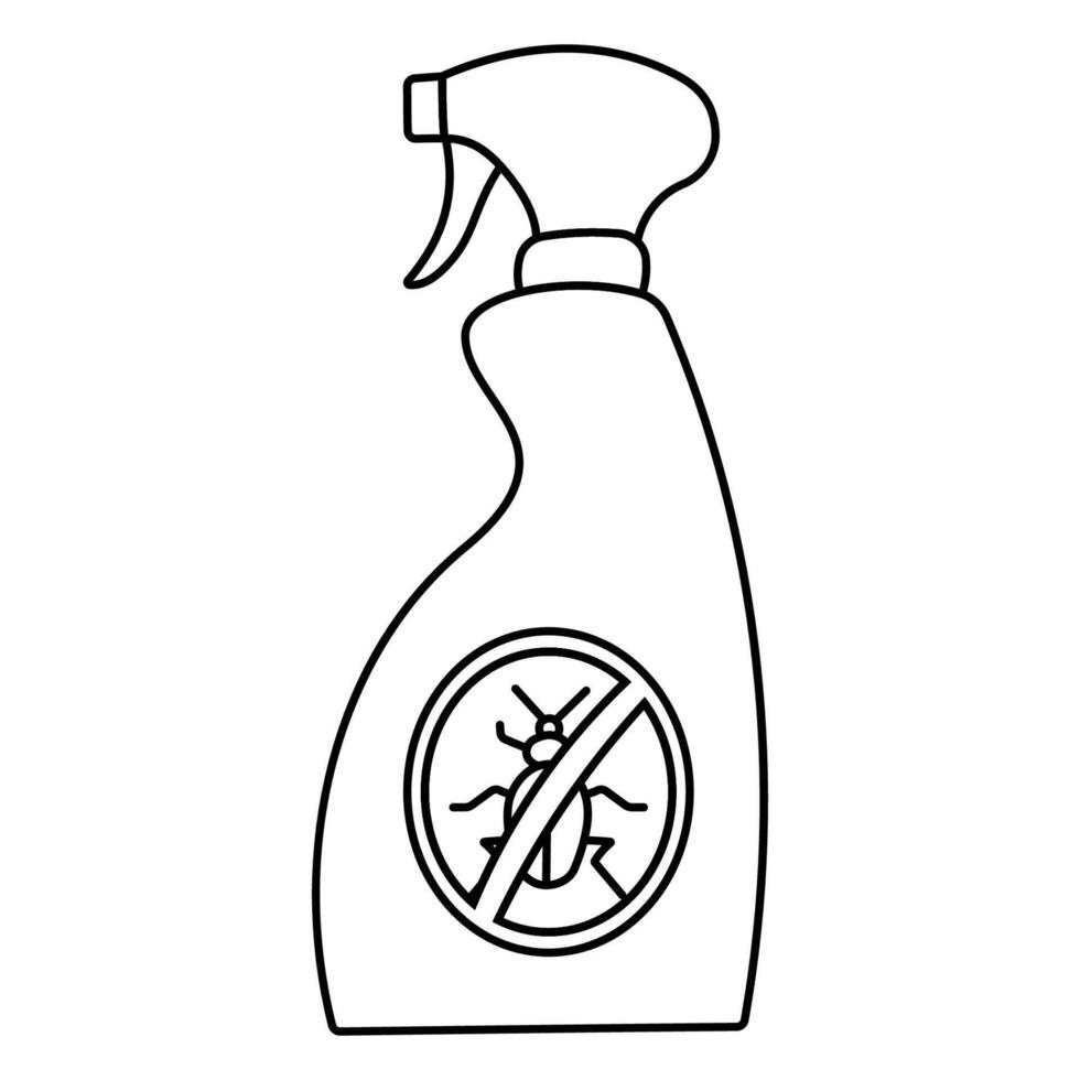 insect repellent garden care aerosol spray icon vector