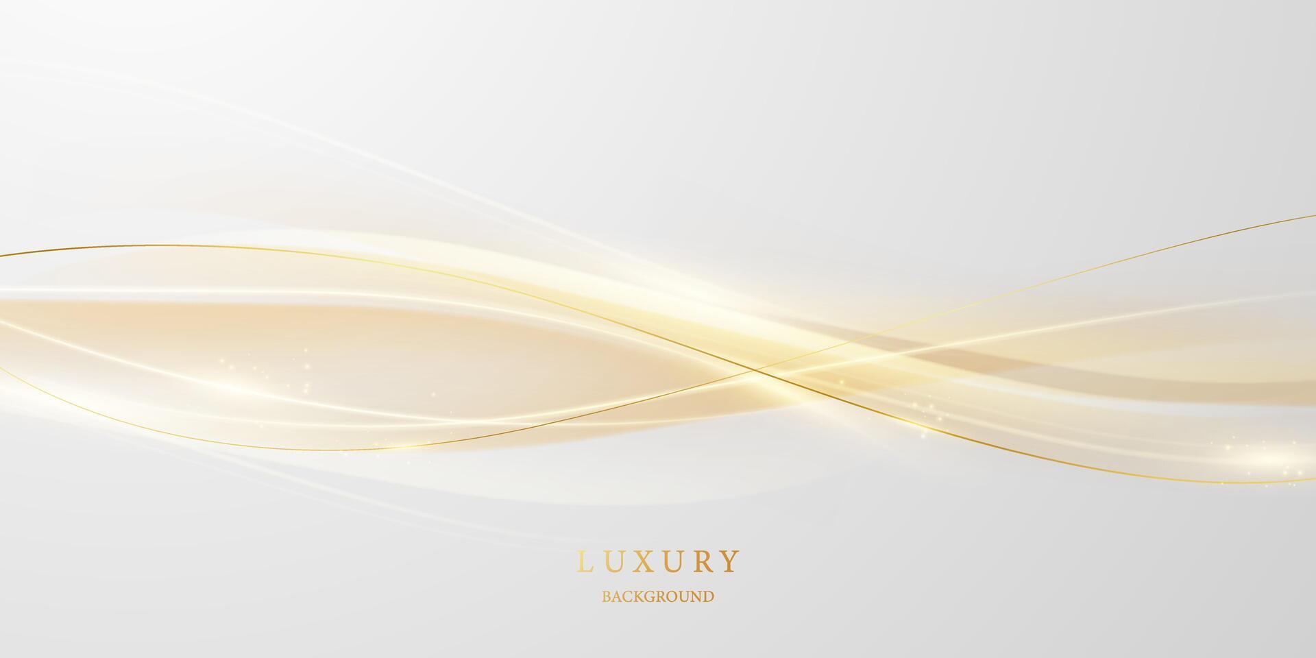 luxury abstract vector illustration white background with golden elements