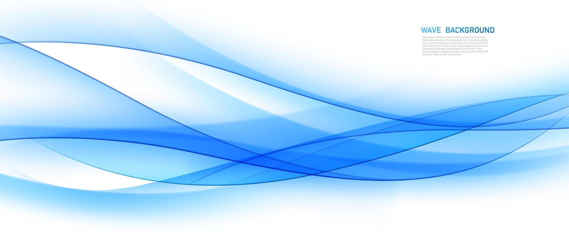 abstract blue wave background modern background design vector illustration