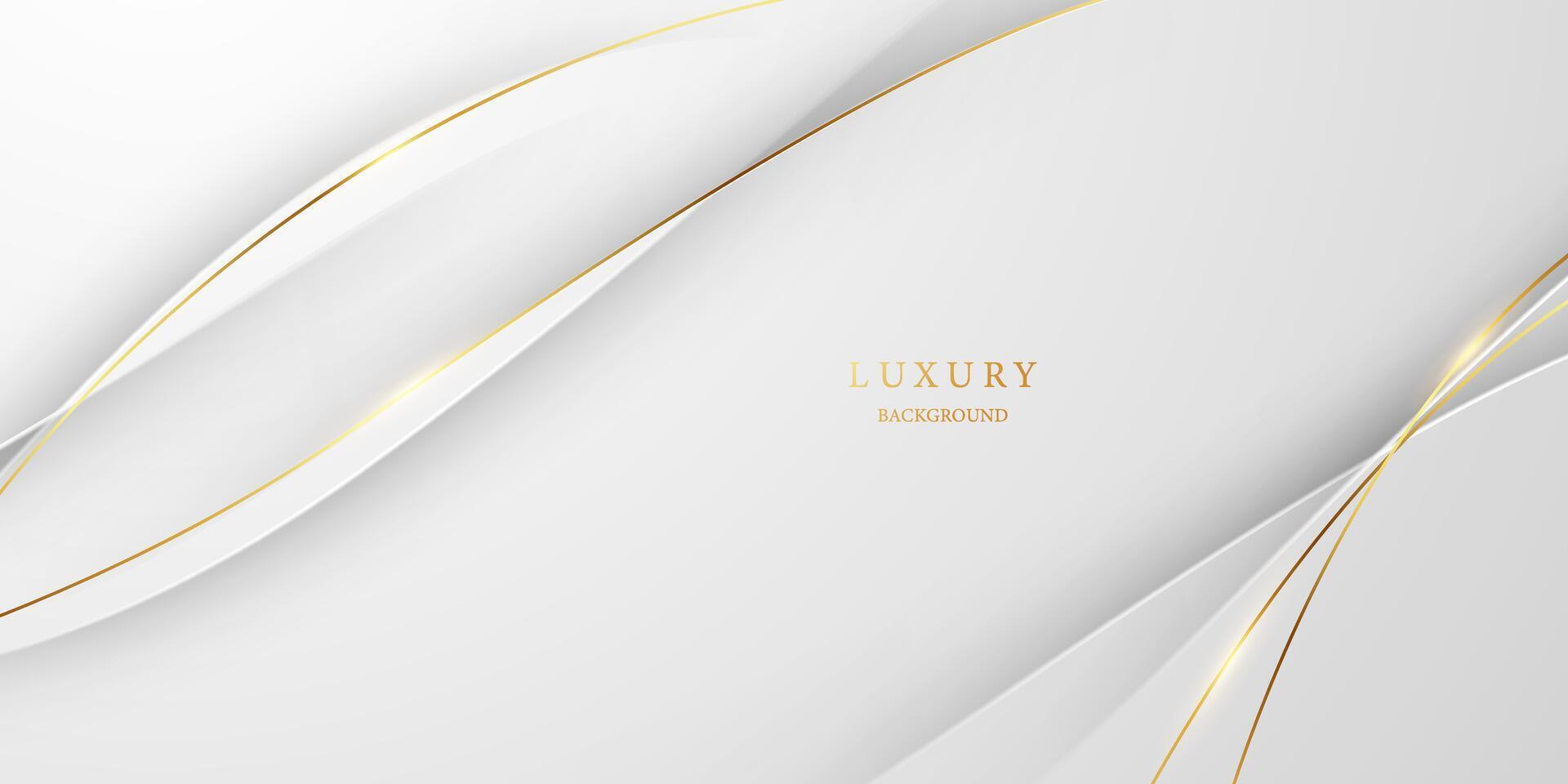 luxury abstract vector illustration white background with golden elements