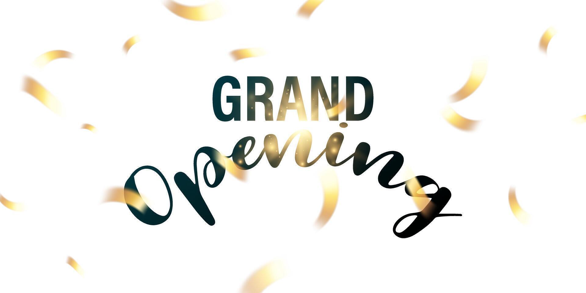 Design your opening card with vector illustrations. elegant business banner template