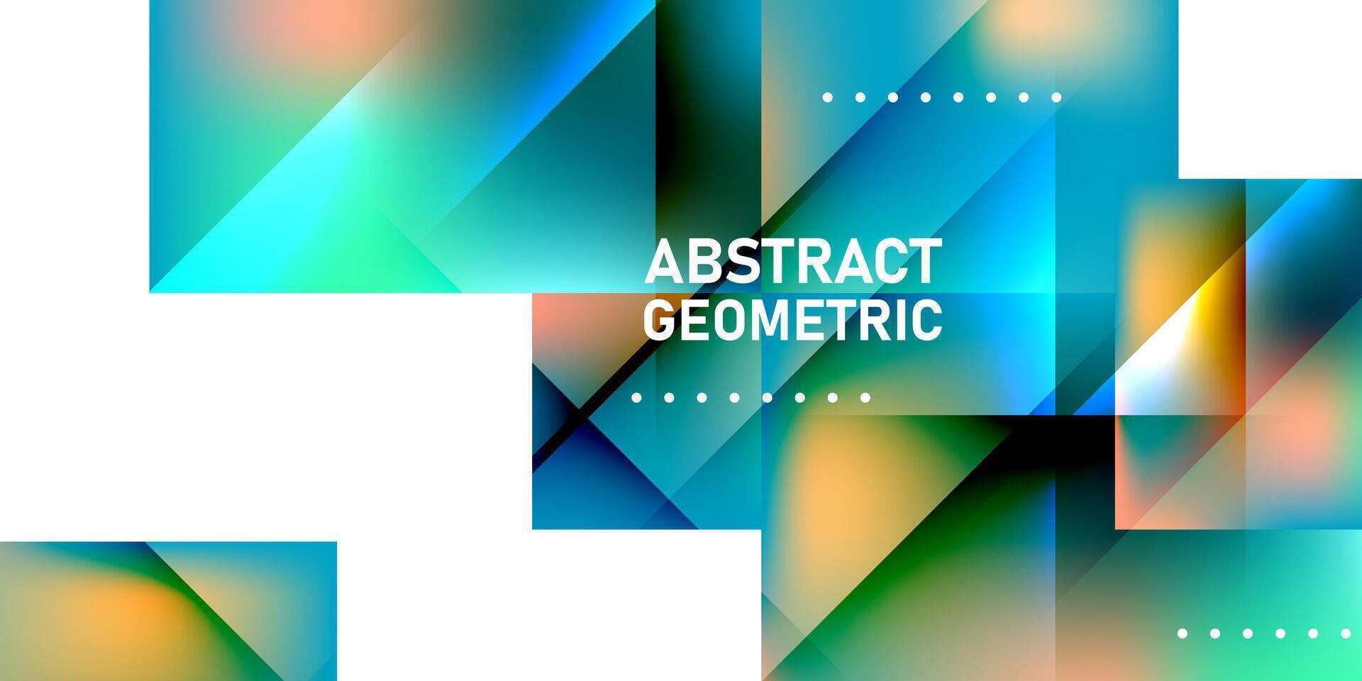 Vector illustration of modern geometric design colorful abstract background