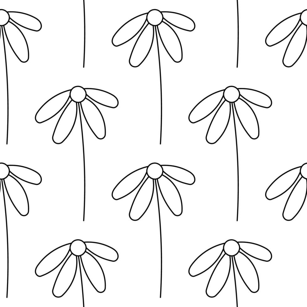 spring line flowers for decoration and gift vector