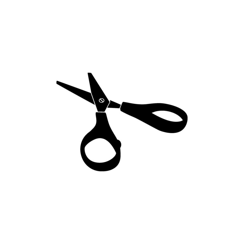 Scissors Silhouette, Flat Style, can use for Pictogram, Art Illustration, Website, Apps, Logo Type or Graphic Design Element. Vector Illustration