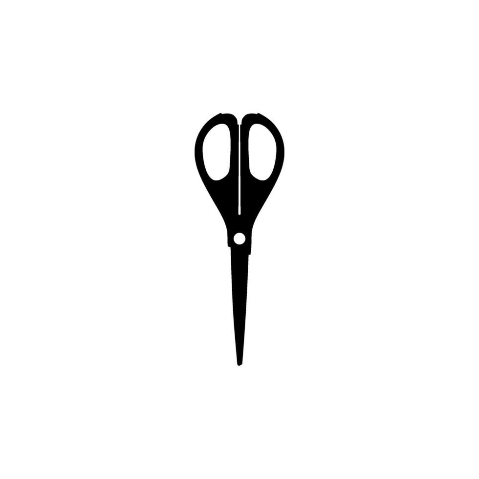 Scissors Silhouette, Flat Style, can use for Pictogram, Art Illustration, Website, Apps, Logo Type or Graphic Design Element. Vector Illustration