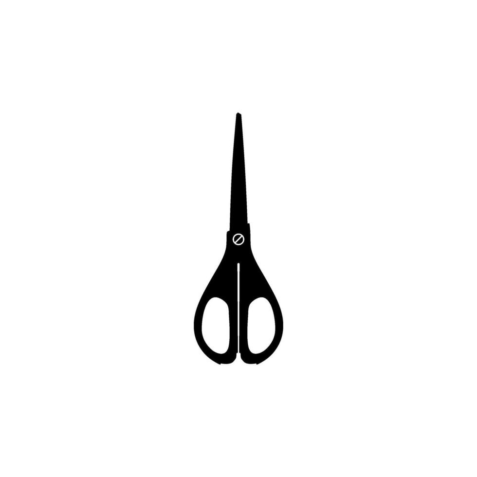Scissors Silhouette, Flat Style, can use for Pictogram, Art Illustration, Website, Apps, Logo Type or Graphic Design Element. Vector Illustration