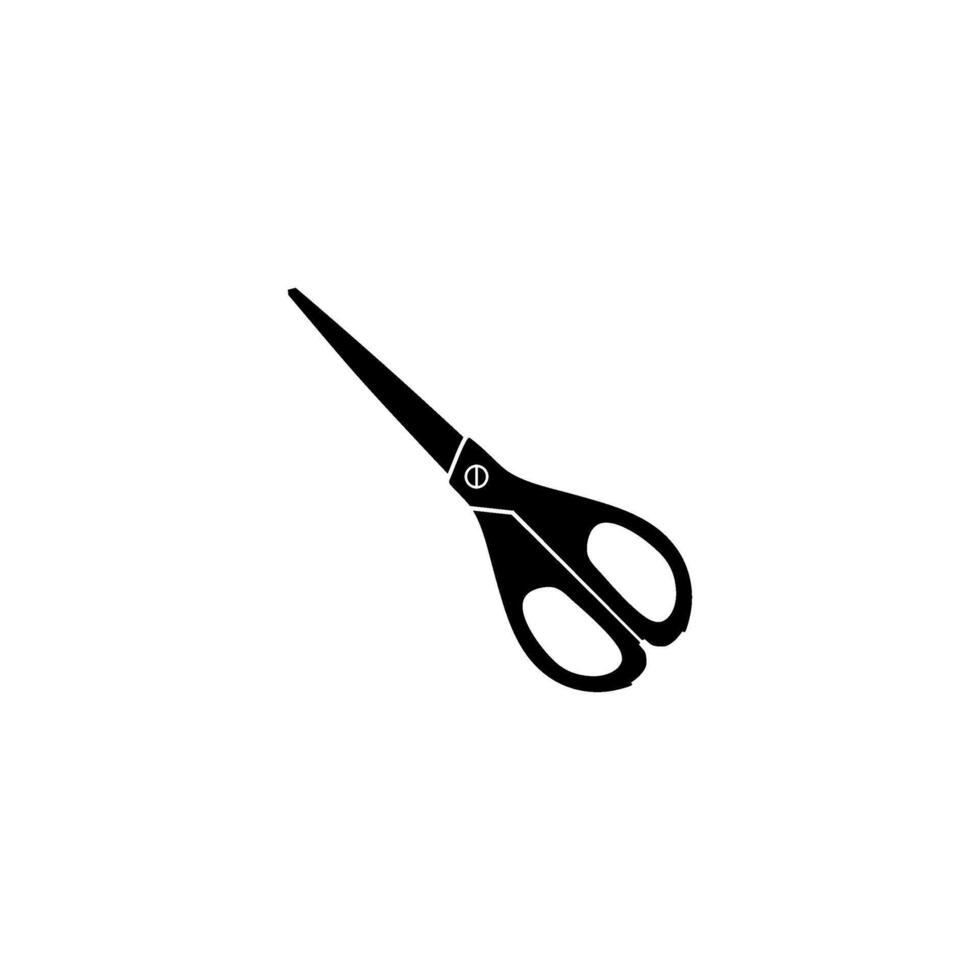 Scissors Silhouette, Flat Style, can use for Pictogram, Art Illustration, Website, Apps, Logo Type or Graphic Design Element. Vector Illustration