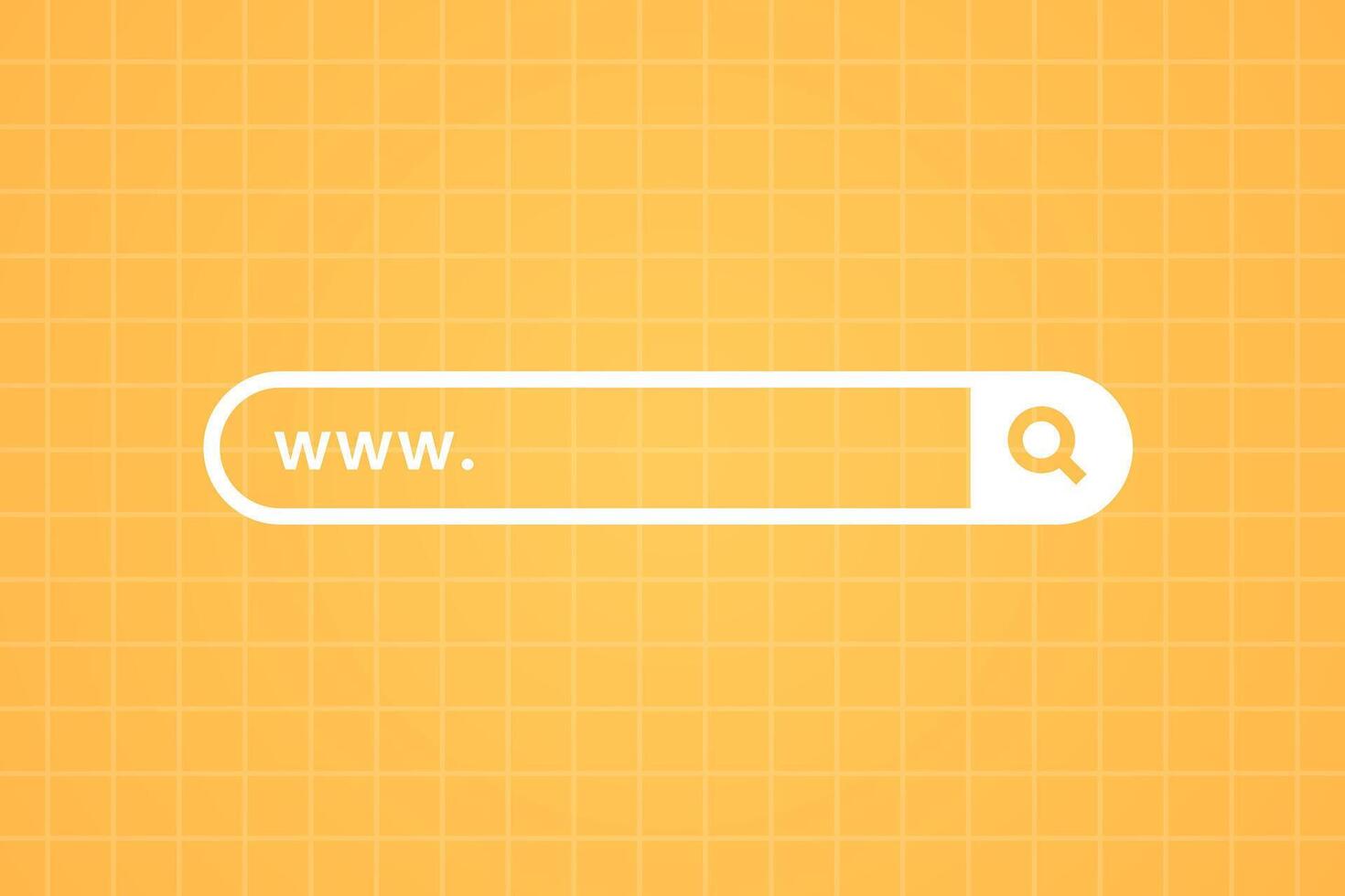 Web search button. www bar vector illustration.