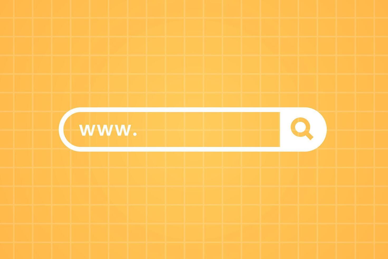 Web search button. www bar vector illustration.