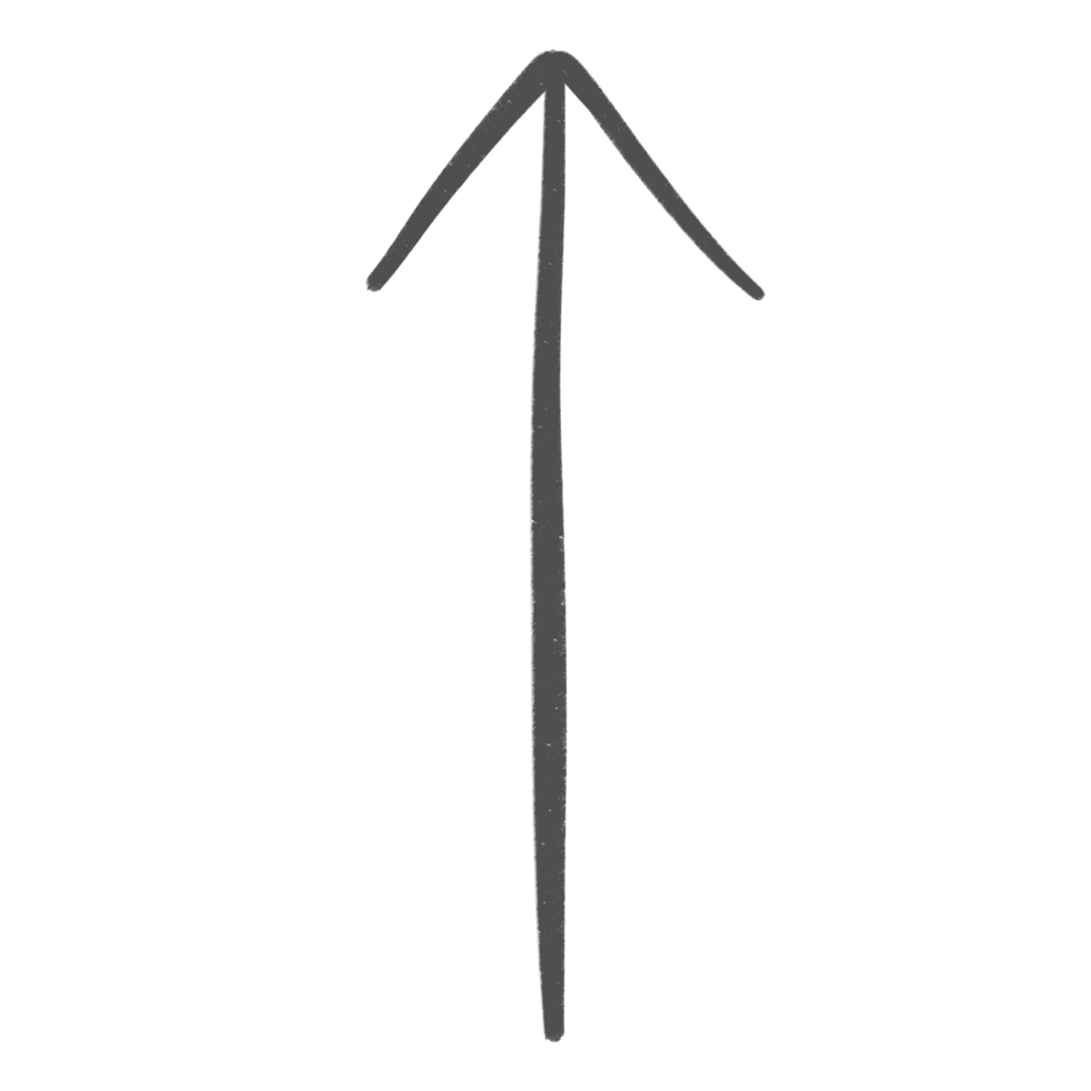 Grey Arrow Line Up Or Top Sketch Arrow Line Element png