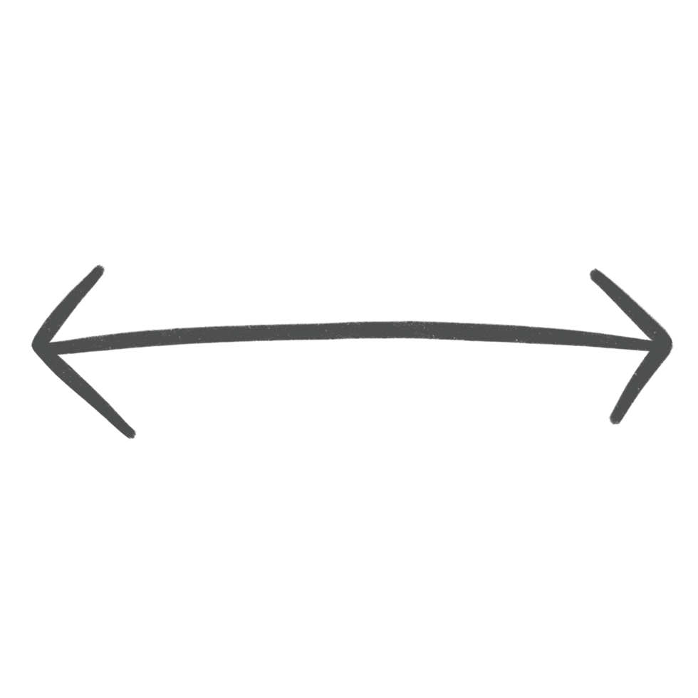 Grey Arrow Line Two Way Or Double Arrow Sketch Arrow Line Element png