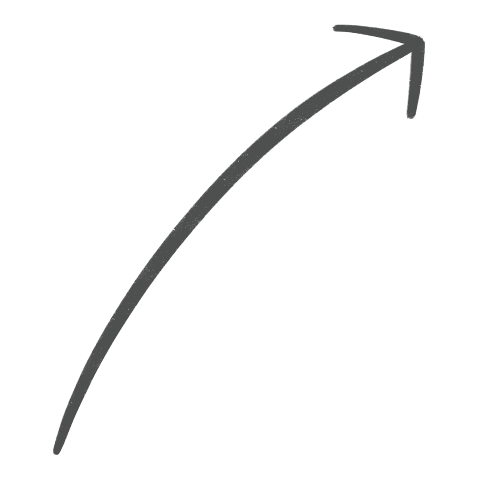 Grey Arrow Line Upward Curved Arrow Sketch Arrow Line Element png