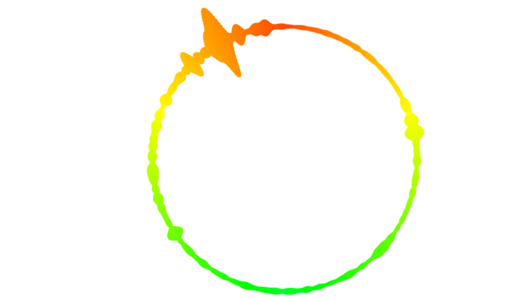 Circle shaped digital sound waves png