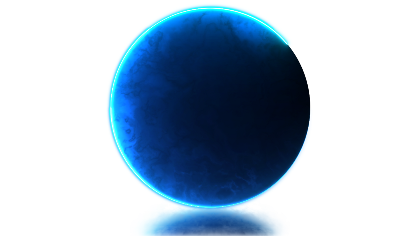 Looping neon glow effect energy ball png