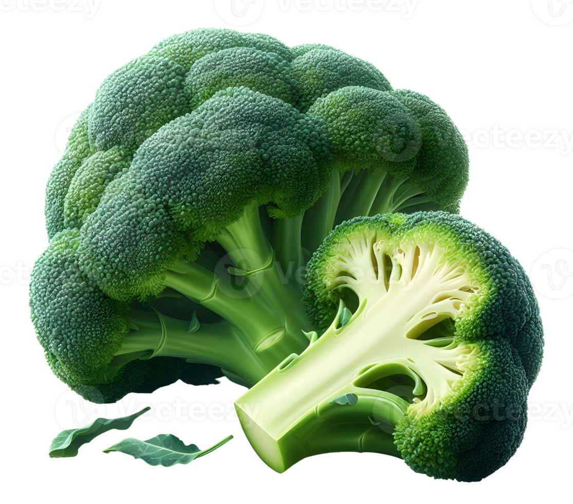 AI generated Broccoli png green cauliflower png green broccoli png broccoli transparent background broccoli without background