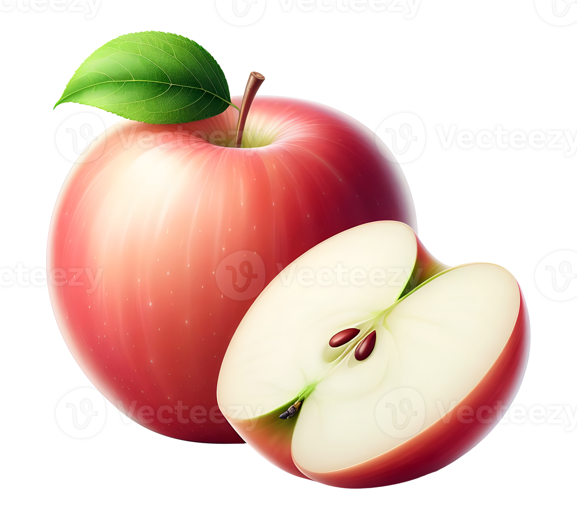 AI generated Apple png red apple png fresh apple png ripe apple png red