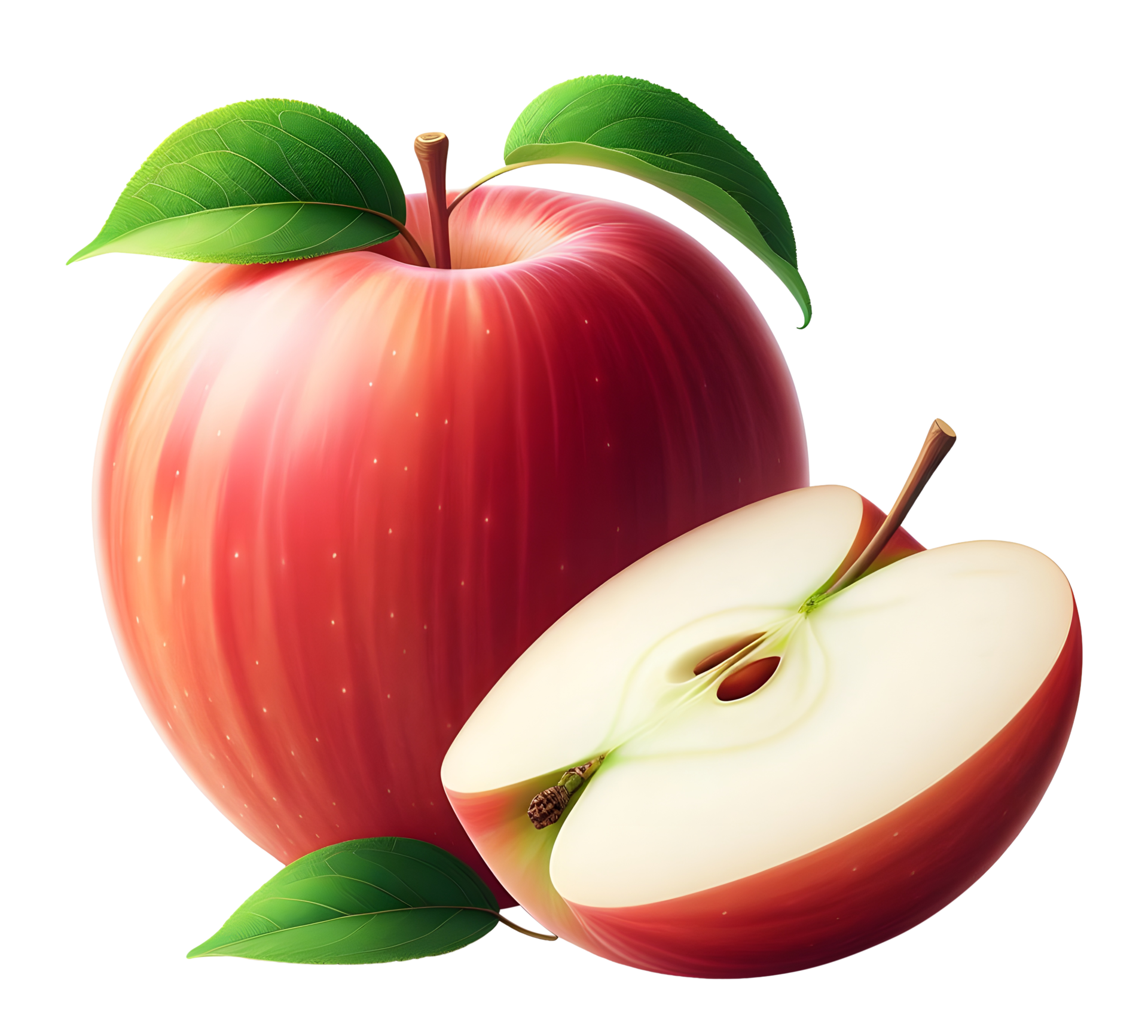 AI generated Apple png red apple png fresh apple png ripe apple png red