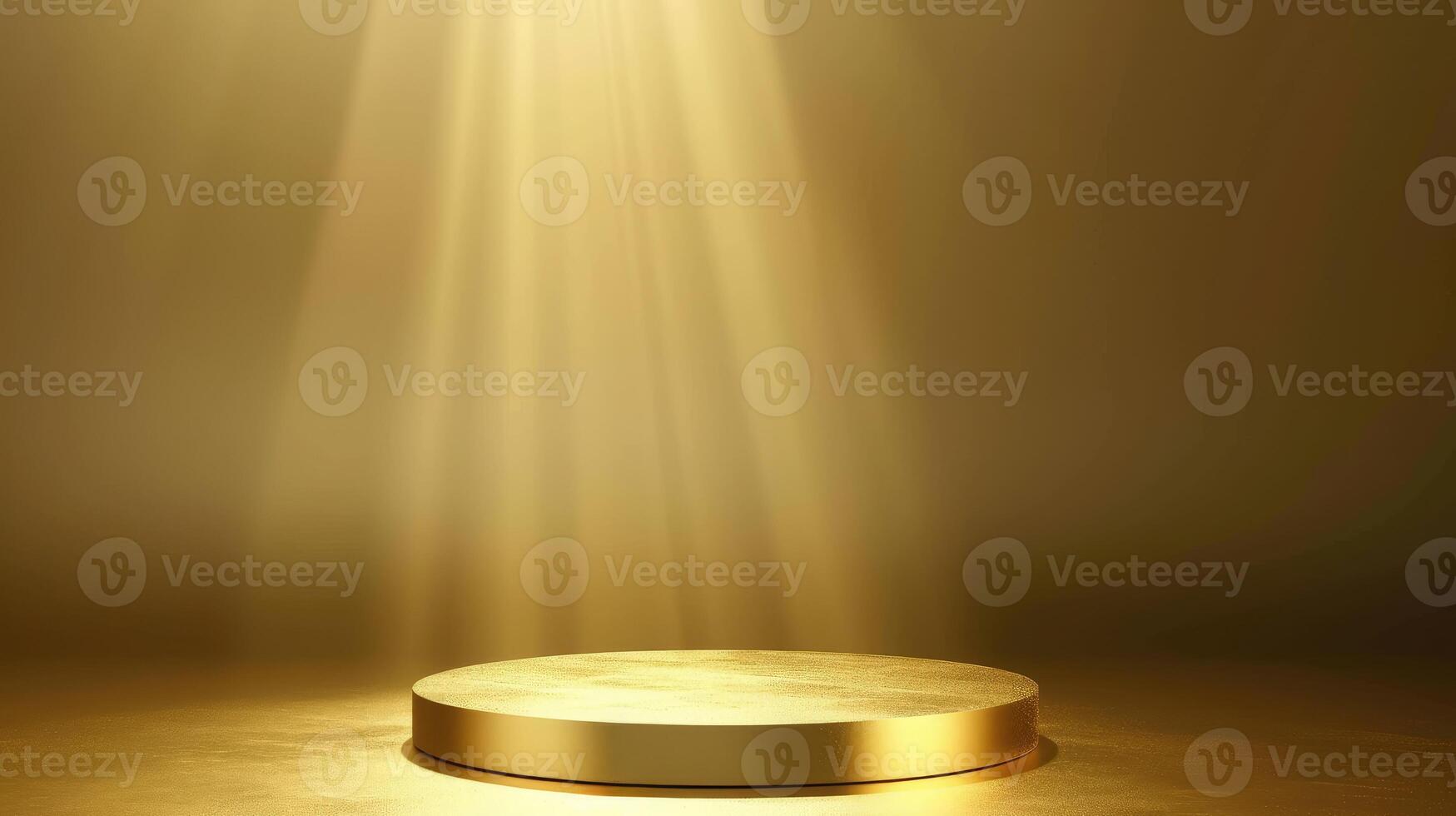 AI generated Opulent golden background enhances the allure of luxury products, exuding elegance and exclusivity. Ai Generated. photo