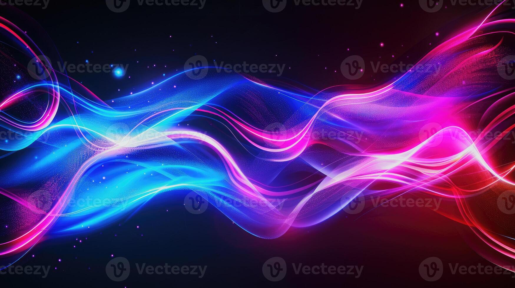 AI generated Dynamic abstract texture background with neon fiber optic lines. Ai Generated photo